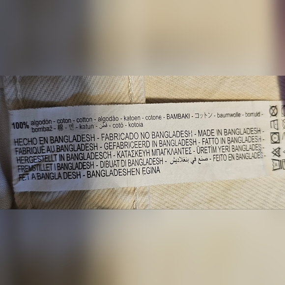 Zara Relaxed Wide Leg Jeans, White, Size 32 - Picture 7 of 7